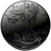 USA BLACK HOLE American Silver Eagle Walking Liberty $1 Silver coin 2018-2022 Ruthenium plated 1 oz